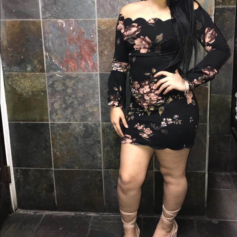 Floral mini dress
